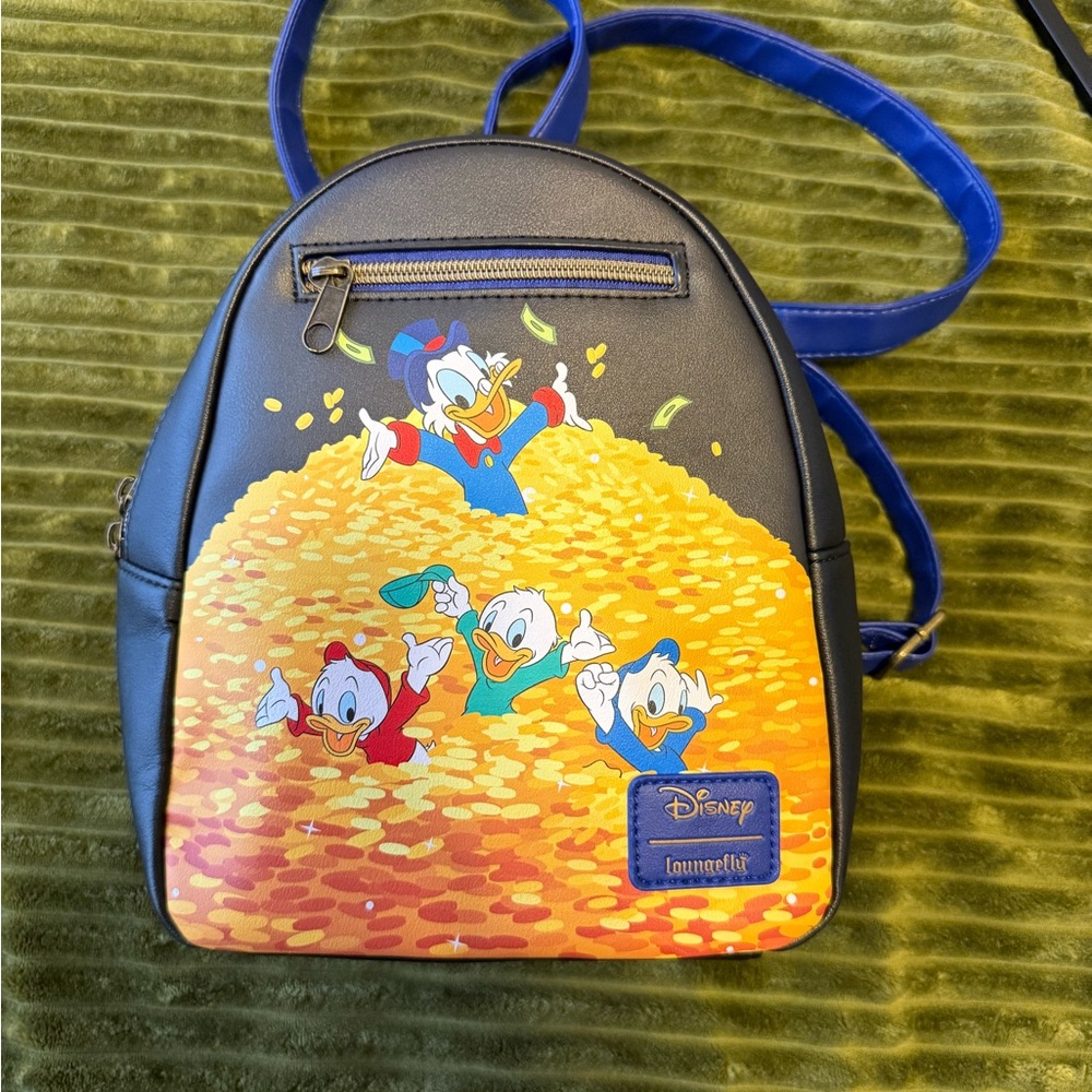 Loungefly Disney Black and Gold DuckTales Backpack